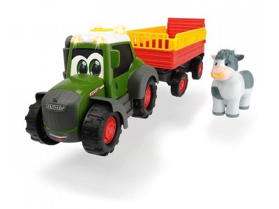 Игрушка Dickie Toys Трактор Happy Fendt с прицепом для перевозки животных, свет, звук 1-00296491_1
