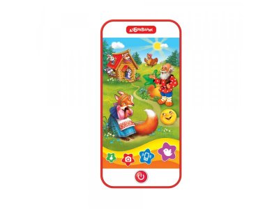 Игрушка музыкальная Азбукварик смартфон Песенки и сказки 1-00297052_1