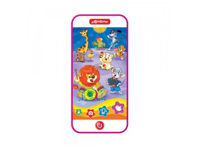 Игрушка музыкальная Азбукварик смартфон Песенки и сказки 1-00297052_2