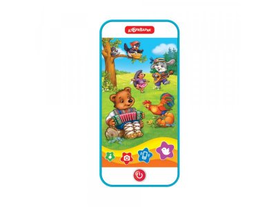Игрушка музыкальная Азбукварик смартфон Песенки и сказки 1-00297052_3