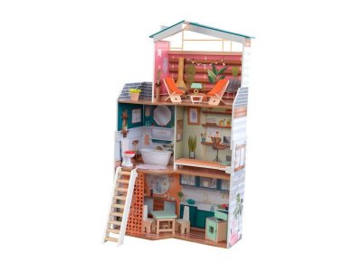 Домик кукольный KidKraft, Марлоу, с мебелью 14 предметов 1-00297177_1