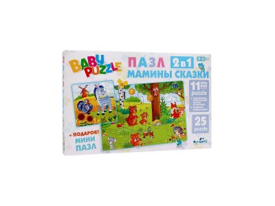 Пазл Origami Для Малышей Мамины сказки, Лесная поляна, 2в1 1-00298739_1