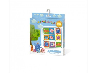 Игра настольная Origami Деревяшки Домино + пазл, 18 эл. 1-00298802_1