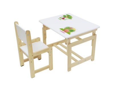 Комплект растущей детской мебели Polini kids Eco 400 SM Дино 2, 68*55 см 1-00208855_3