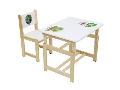 Комплект растущей детской мебели Polini kids Eco 400 SM Дино 2, 68*55 см 1-00208855_4