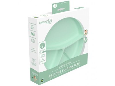 Тарелка EveryDay Baby с четырьмя отсеками на присоске, силиконовая 1-00299069_4