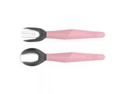 Набор столовых приборов EveryDay Baby ложка и вилка из высокопрочной стали с силиконовой ручкой 1-00299070_2