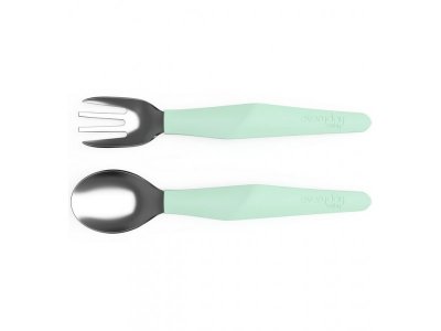 Набор столовых приборов EveryDay Baby ложка и вилка из высокопрочной стали с силиконовой ручкой 1-00299071_2