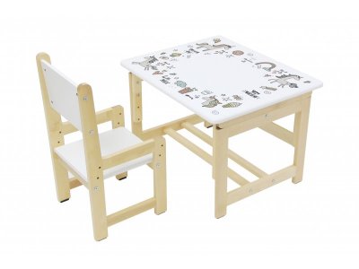 Комплект растущей детской мебели Polini kids Eco 400 SM Единорог, 68*55 см 1-00216790_3
