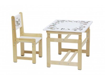 Комплект растущей детской мебели Polini kids Eco 400 SM Единорог, 68*55 см 1-00216790_4