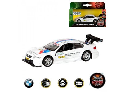 Игрушка Пламенный мотор, Машина 1:42 BMW M3 DTM, 12 см 1-00299876_1