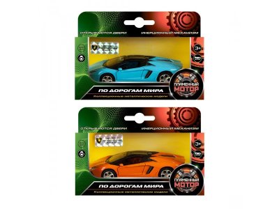 Игрушка Пламенный мотор, Машина 1:43 Lamborghini Aventador LP700-4 Roadster, 12 см 1-00299878_2