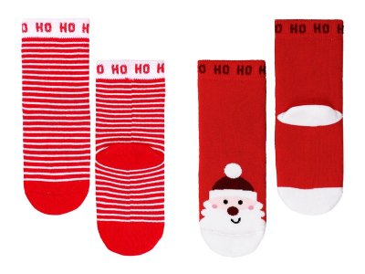 Носки махровые Palloncino, Дед Мороз, 2 пары 1-00299925_1