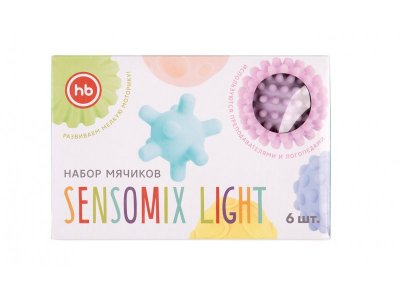Набор массажных мячиков Happy Baby, Sensomix Light 1-00300929_4