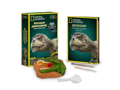 Набор для игры National Geographic Изучаем динозавров, 6 предметов 1-00300873_1