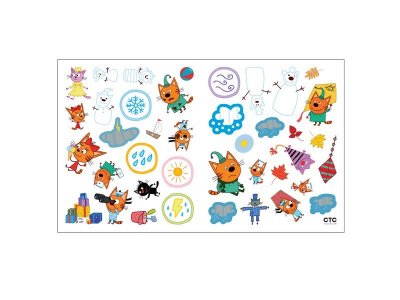 Книга Развивающие наклейки. Погода, Смилевска Л. (ред.) / Три кота 1-00301077_5