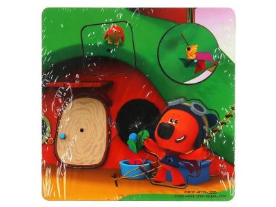 Игрушка из дерева Буратино настольная игра Вкладыш, домик путешественника 1-00301965_2