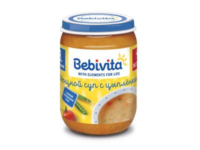 Суп Bebivita Овощной с цыпленком 190 г 1-00092729_1
