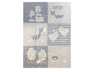 Одеяло хлопковое жаккардовое VLADI Home, 100*140 см 1-00304948_3