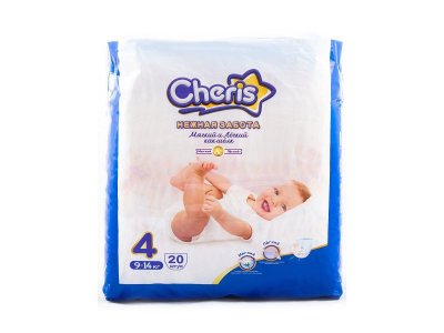 Подгузники Cheris размер L 4 (9-14 кг), 20 шт. 1-00305387_1