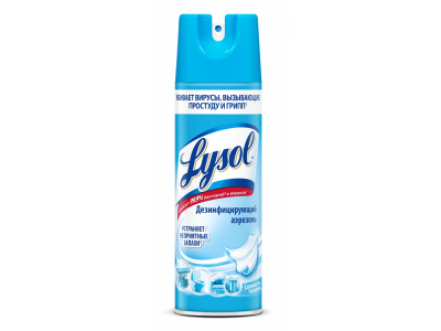 Аэрозоль Lysol дезинфицирующий Свежесть хлопка 400 мл 1-00305398_1
