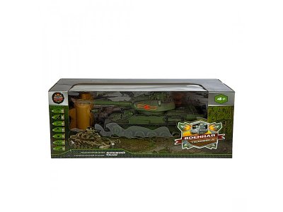 Игрушка Пламенный мотор, Танк р/у 1:24 T-34 (СССР), аккумулятор 1-00305720_2