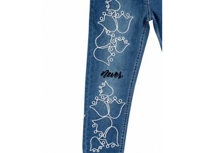 Брюки джинсовые для девочки Reike Flower 1-00306703_3