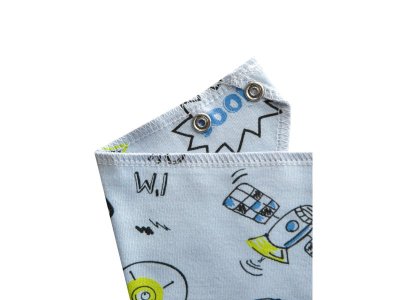 Боди для мальчика Amarobaby Soft Hugs Комиксы, с длинным рукавом и нагрудником 1-00307544_6