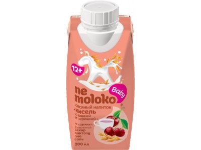 Напиток Nemoloko Baby овсяный кисель с вишней и черешней 200 мл 1-00308288_1