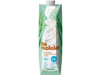 Напиток Nemoloko рисовый классический Лайт 1,5% 1 л 1-00308306_1