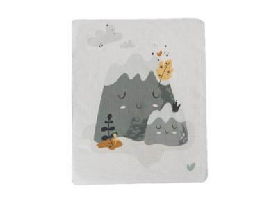 Одеяло-покрывало Amarobaby Waffle Горы, вафельное полотно 75*90 см 1-00308313_1