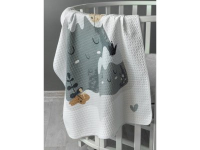Одеяло-покрывало Amarobaby Waffle Горы, вафельное полотно 75*90 см 1-00308313_3