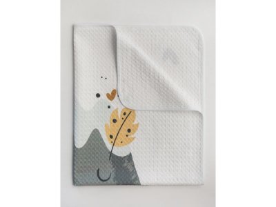 Одеяло-покрывало Amarobaby Waffle Горы, вафельное полотно 75*90 см 1-00308313_5