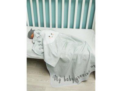 Одеяло-покрывало Amarobaby Waffle Метрика, вафельное полотно 75*120 см 1-00308314_2