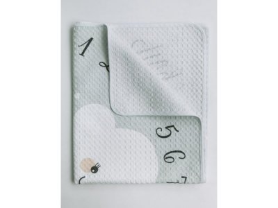 Одеяло-покрывало Amarobaby Waffle Метрика, вафельное полотно 75*120 см 1-00308314_4
