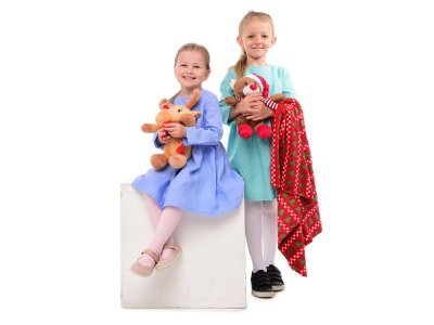 Набор подарочный Happy Toy, Игрушка Снеговичок, 36 см + флисовое одеяло (90*75 см) 1-00308413_5