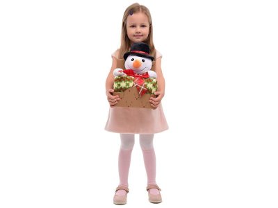 Набор подарочный Happy Toy, Игрушка Снеговичок, 36 см + флисовое одеяло (90*75 см) 1-00308413_3