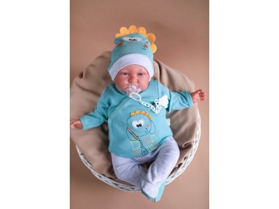 Комплект Ahiska Baby (штанишки, кофточка, слюнявчик, шапочка, антицарапки) 1-00308848_5