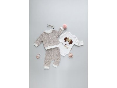 Комплект для девочки Ahiska Baby (кофточка, штанишки, боди) 1-00309311_1
