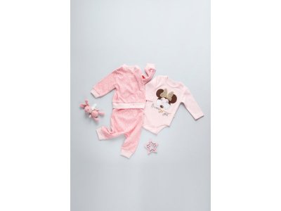 Комплект для девочки Ahiska Baby (кофточка, штанишки, боди) 1-00309313_2