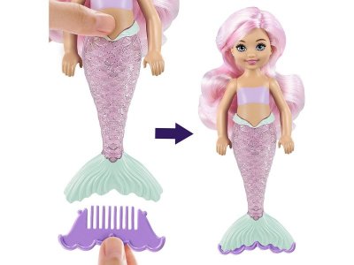 Кукла-сюрприз Mattel Barbie Челси Русалка волна 3, непрозрачная упаковка 1-00310830_5