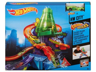 Набор игровой Mattel Hot Wheels Сити Лаборатория Цветной Всплеск 1-00310845_1