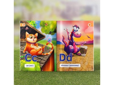 Книга Devar 4D Английская азбука в дополненной реальности, твёрдая обложка 1-00311437_4