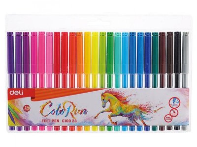 Фломастеры Deli ColoRun, 24 цвета 1-00311170_1