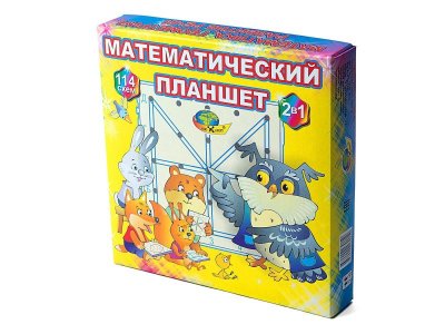 Игра развивающая Корвет, Математический планшет 114 схем 1-00311732_1