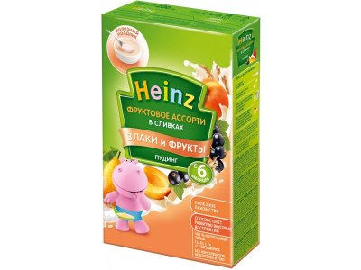 Пудинг Heinz, Первый десерт фруктовое ассорти в сливках 200 г 1-00078690_1