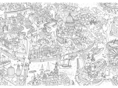 Раскраска-плакат А1 VoiceBook, Удивительная Россия. Санкт-Петербург 1-00311892_3