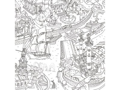 Раскраска-плакат А1 VoiceBook, Удивительная Россия. Санкт-Петербург 1-00311892_8