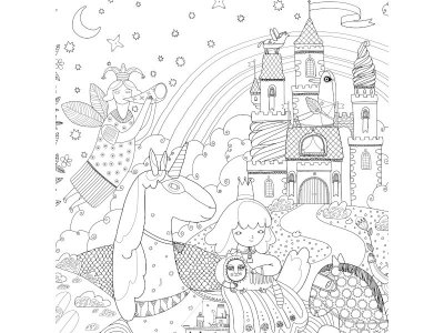 Раскраска-плакат А1 VoiceBook, Замок принцессы 1-00311899_3
