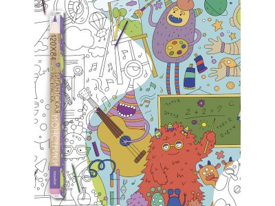 Раскраска-плакат А0 VoiceBook, Монстрики 1-00311904_1